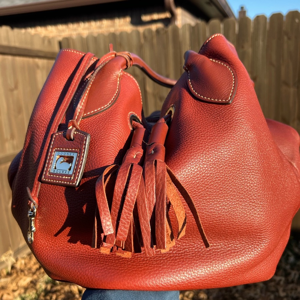 Dooney & Bourke Wine Red Leather Women's Bag